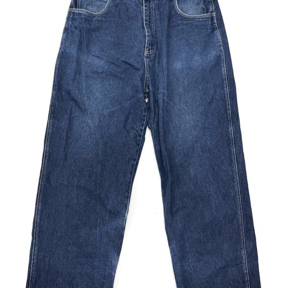VINTAGE ReVerb Jeans Mens 36 x 31 Blue Loose Baggy 90s y2k Hip Hop Fundamental - Picture 2 of 11